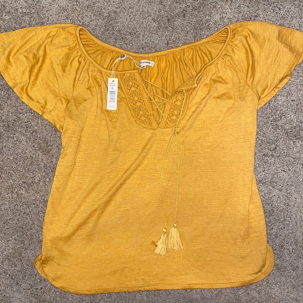 Yellow Blouse w/ Tags size large